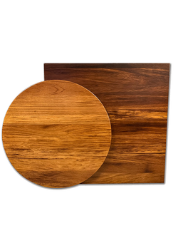 Tischplatte Iroko 80 x 80