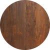 35. iCon - Copper painted metal, HPL 12 mm, rund
