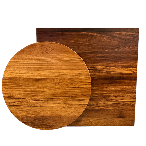 Tischplatte Iroko 70 x 70