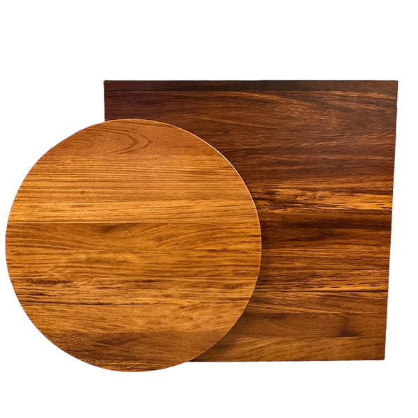 Tischplatte Iroko 70 x 70