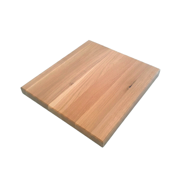 Massivholz-Tischplatte Eiche 90&times;90 cm