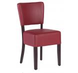 Stuhl Massimo ohne Armlehne, bordeaux - 3597