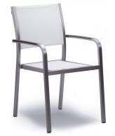 Outdoor Stuhl PLAZA, Textilen weiß - 3631